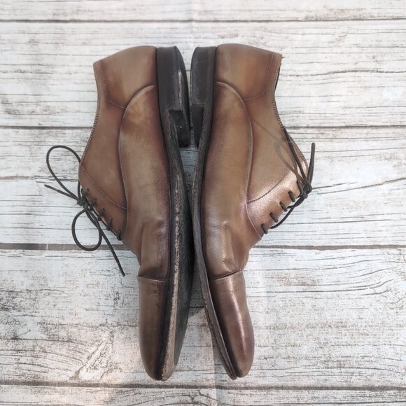 Magnanni Flex Brown Leather Oxford Dress Shoes Men Size 11 - Picture 6 of 8